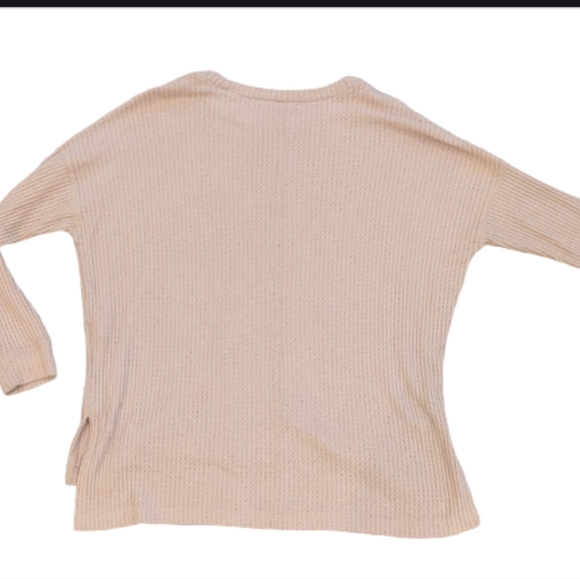 American Eagle Oversized Knitted Sweater Boat Neck Light Pink Size Small - Picture 2 of 5
